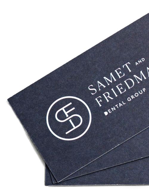 Samet and Friedman Dental Group business cards